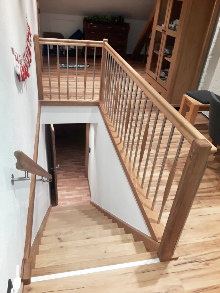 Eingestemmte Treppe, Eiche